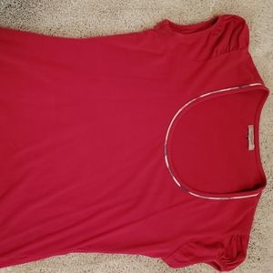 Womans raspberry Burberry shirt